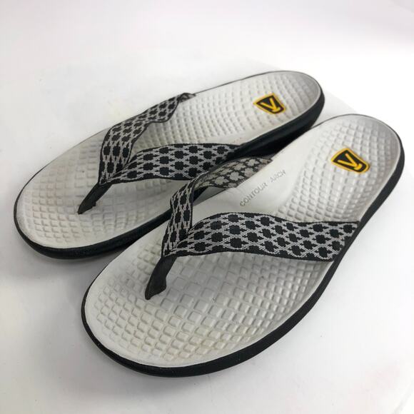 Keen Sandal Women's Size 11 Thong Slide Flat Black Shoe - Picture 1 of 10